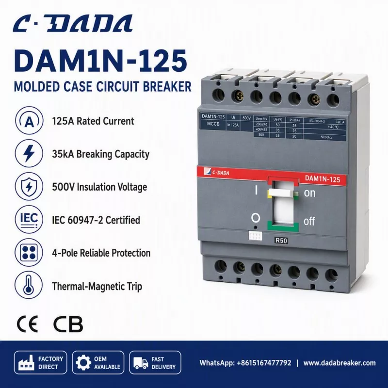 Paqijkirina Yekbûna Bin-Belavkirinê: Çareseriya C·DADA DAM1N-125 MCCB
